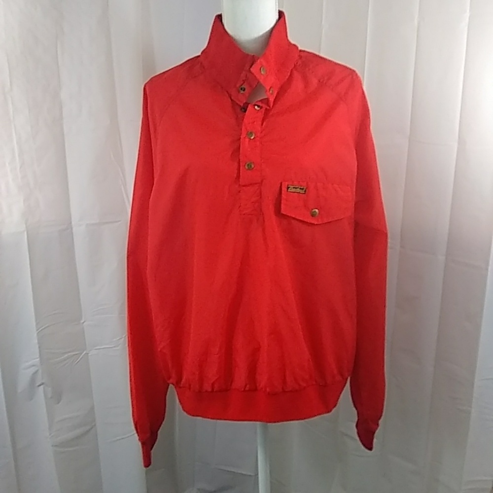 Eddie Bauer  Mens  M Red Pullover Windbreaker
